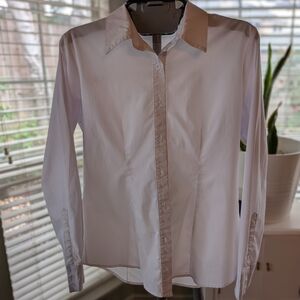 Classic White Button-Up Shirt